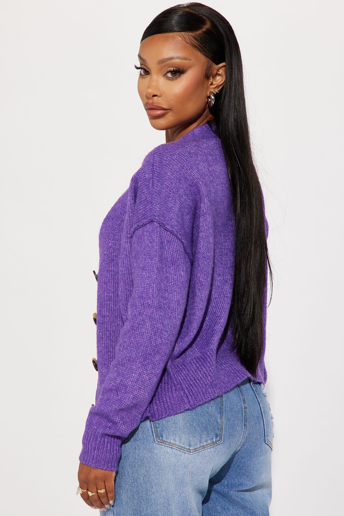 Ainsley Cardigan - Purple sold by Fashion Nova product image thumbnail 3
