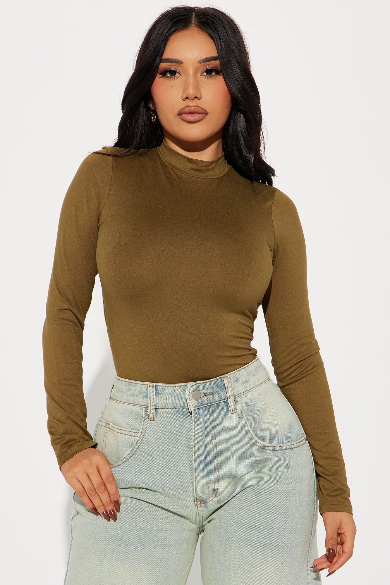 Cameron Double Lined Top - Olive sold by Fashion Nova