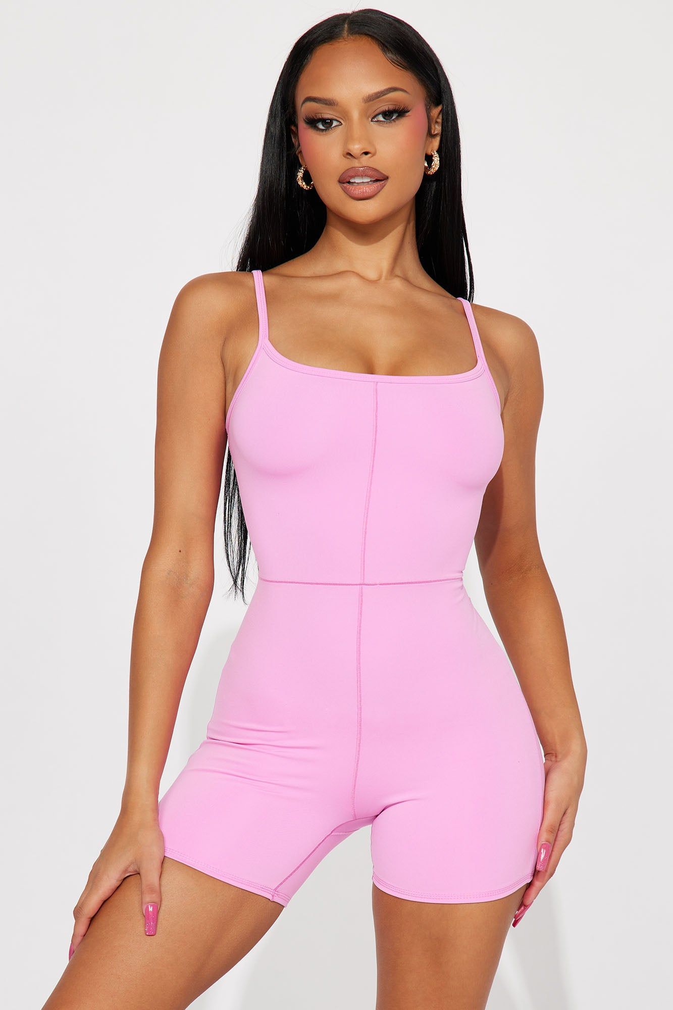 High Speed Active Romper - Pink sold by Fashion Nova