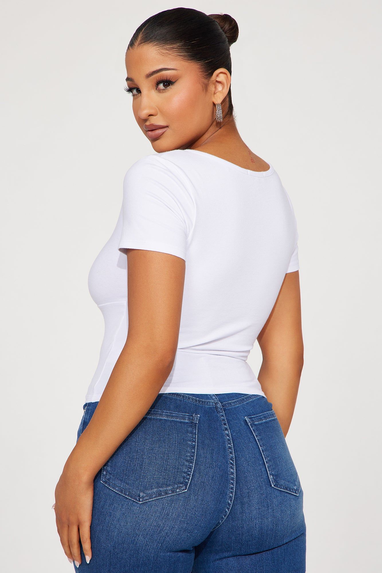 Rosalie Hook And Eye Top - White sold by Fashion Nova product image thumbnail 3