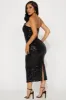 Denise Strapless Sequin Maxi Dress - Black sold by Fashion Nova