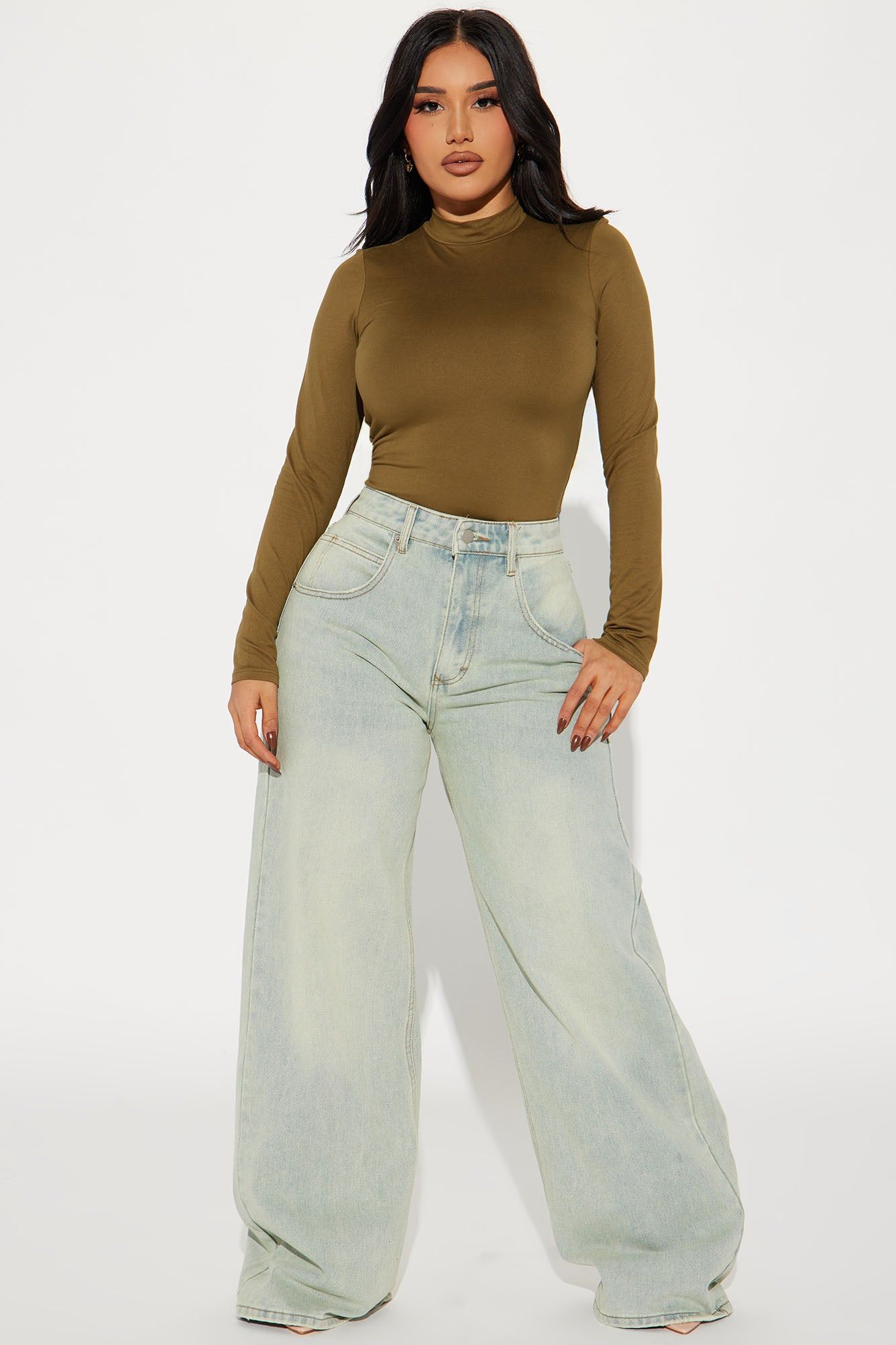 Cameron Double Lined Top - Olive sold by Fashion Nova product image thumbnail 2