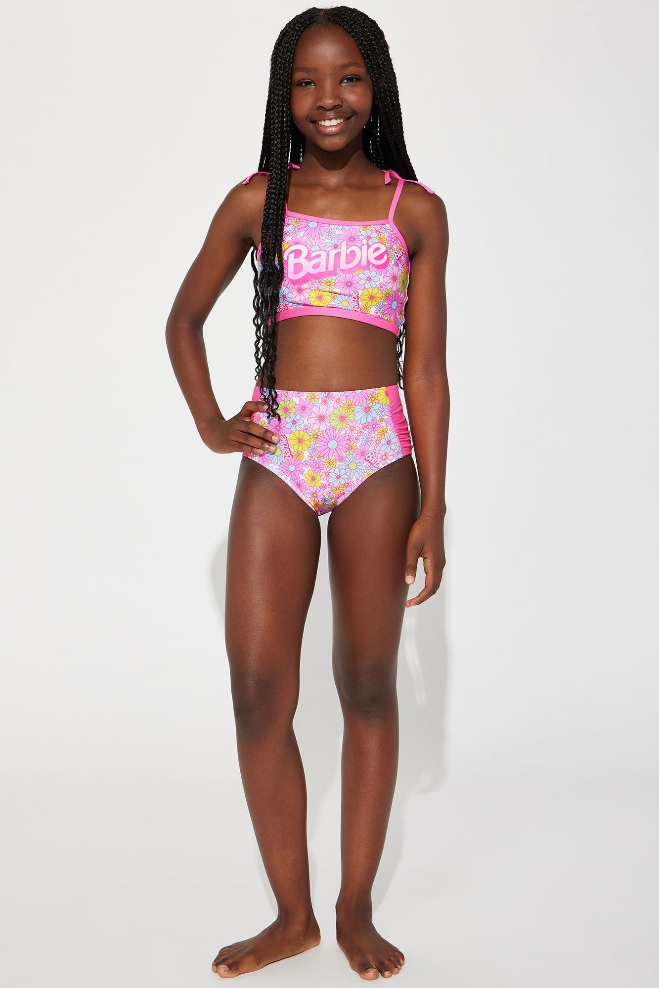 Mini Barbie Girl 2 Piece Bikini - Pink/combo sold by Fashion Nova product image thumbnail 3