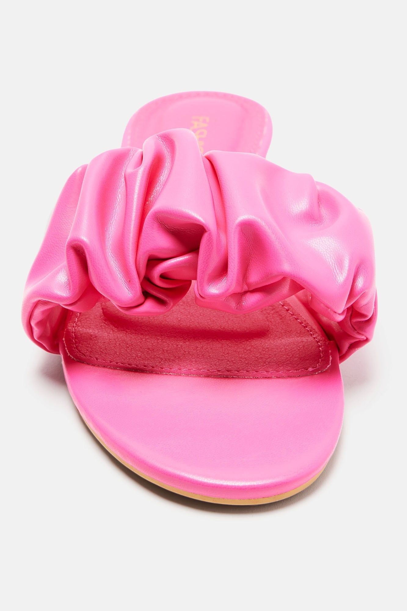 Just Wait Ruffle Sliders - Hot Pink sold by Fashion Nova product image thumbnail 4