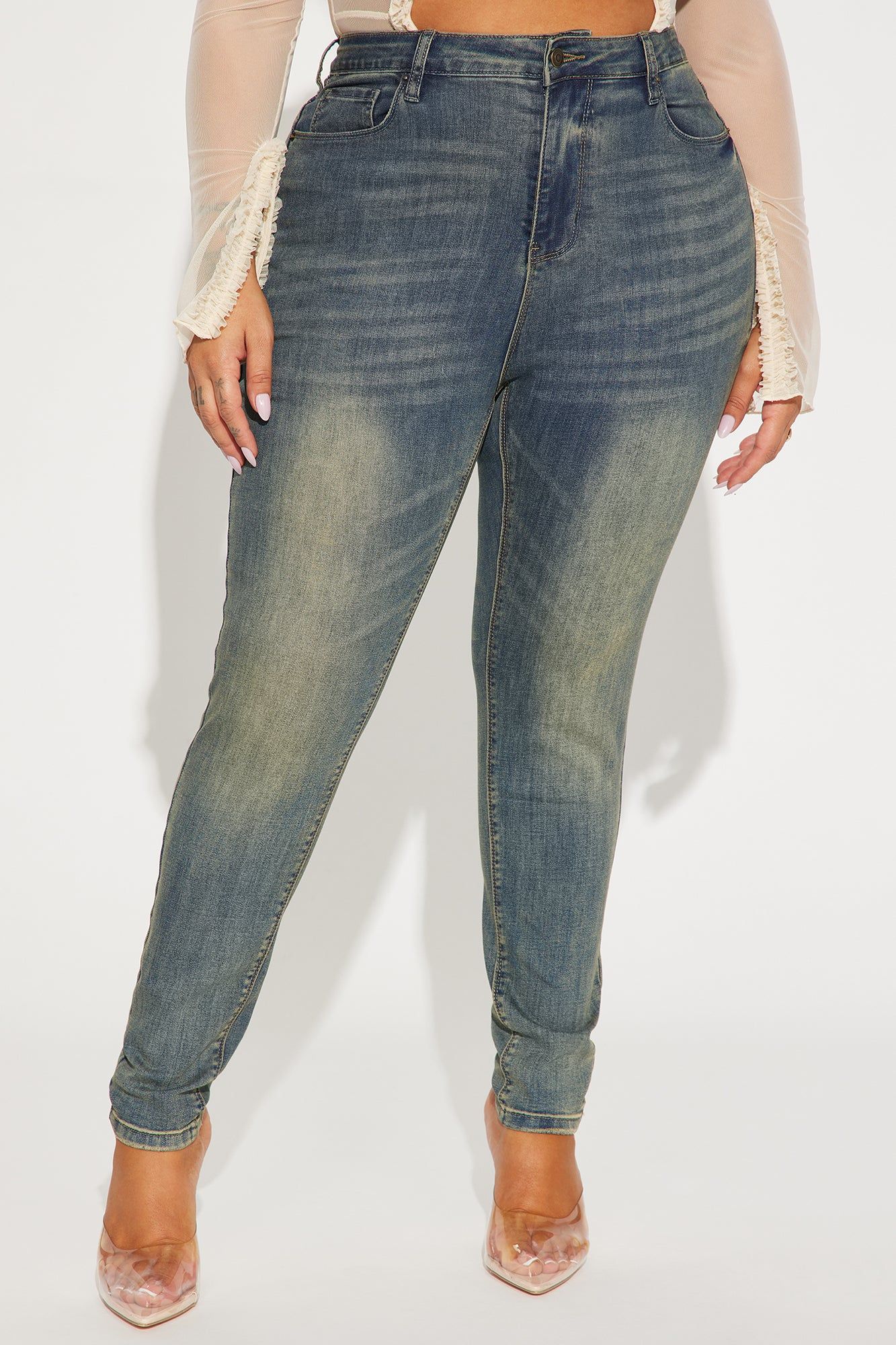 Isla Sculpting Skinny Jeans - Medium Wash sold by Fashion Nova product image thumbnail 5