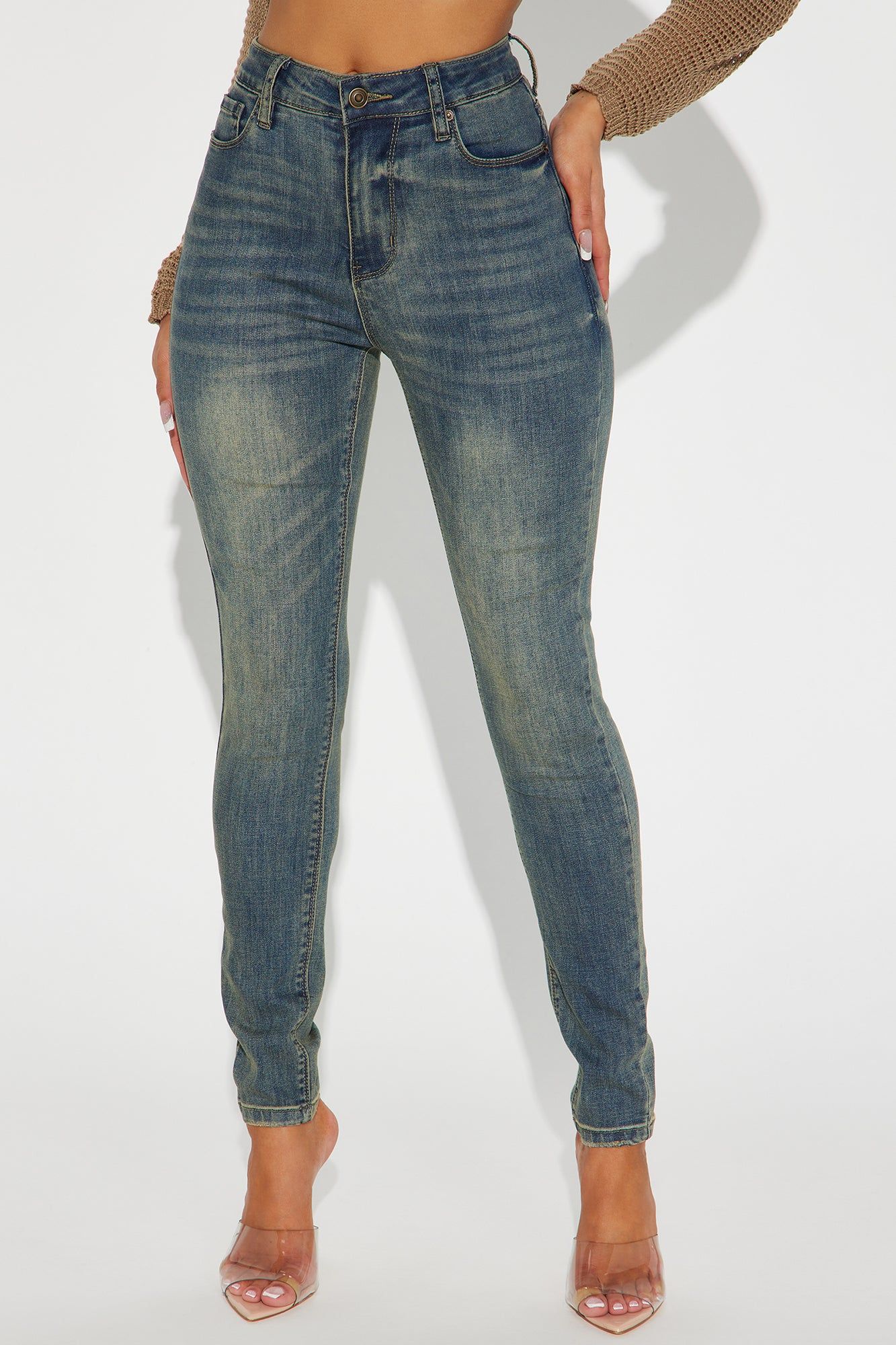 Isla Sculpting Skinny Jeans - Medium Wash sold by Fashion Nova product image thumbnail 2