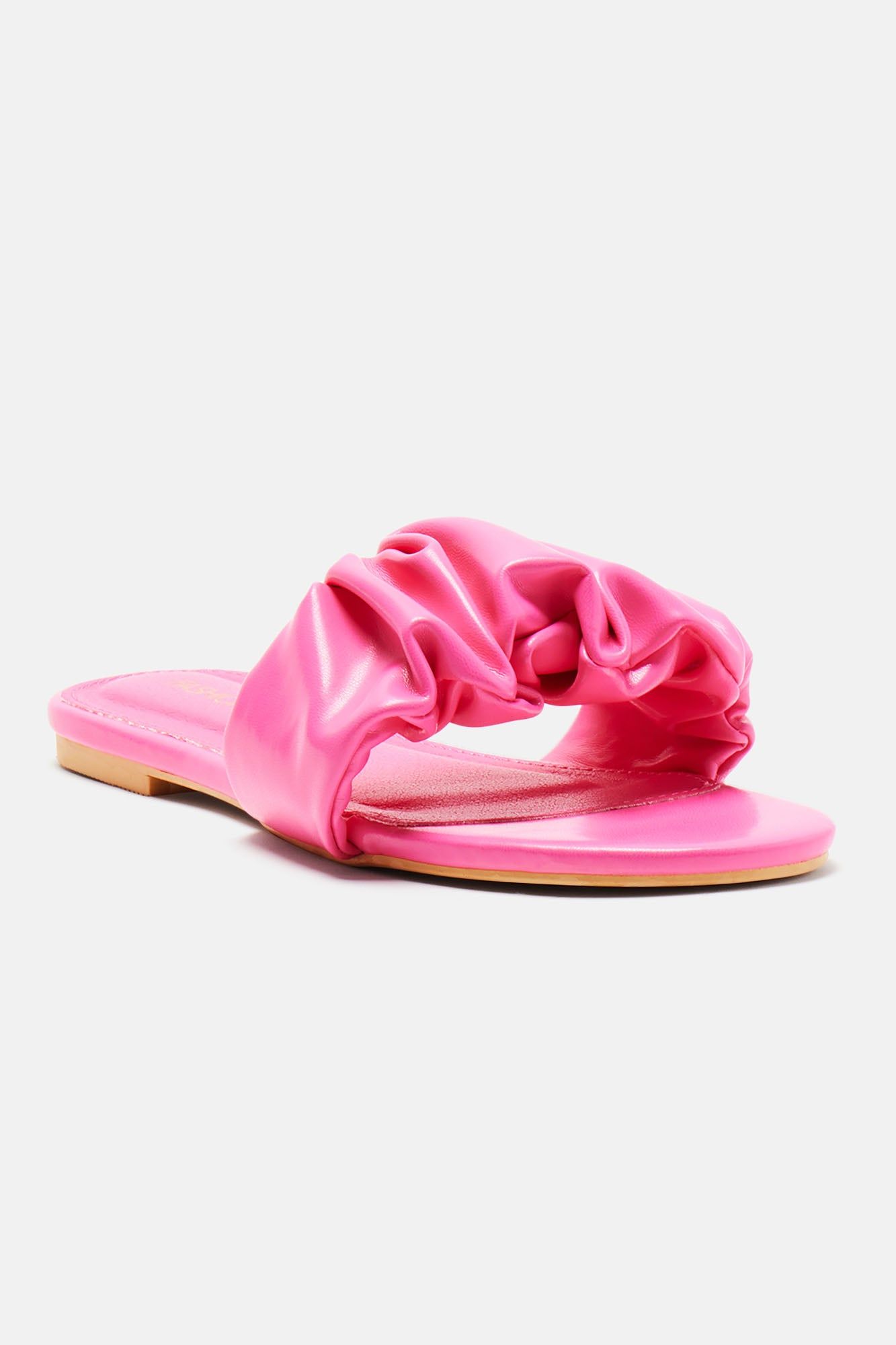 Just Wait Ruffle Sliders - Hot Pink sold by Fashion Nova product image thumbnail 2