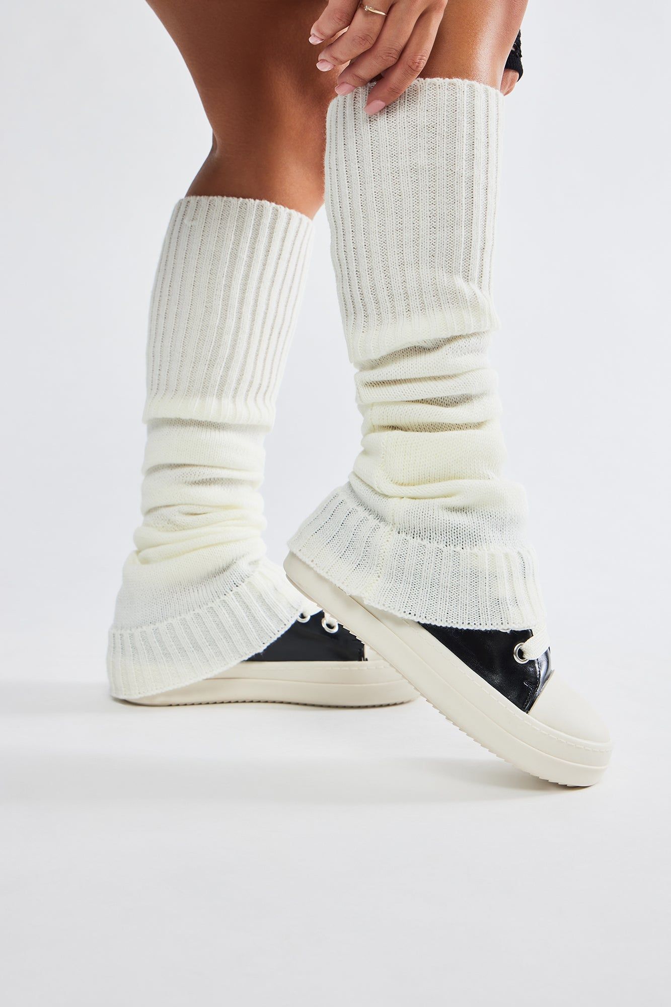 Keeping Me Warm Leg Warmers - Ivory sold by Fashion Nova