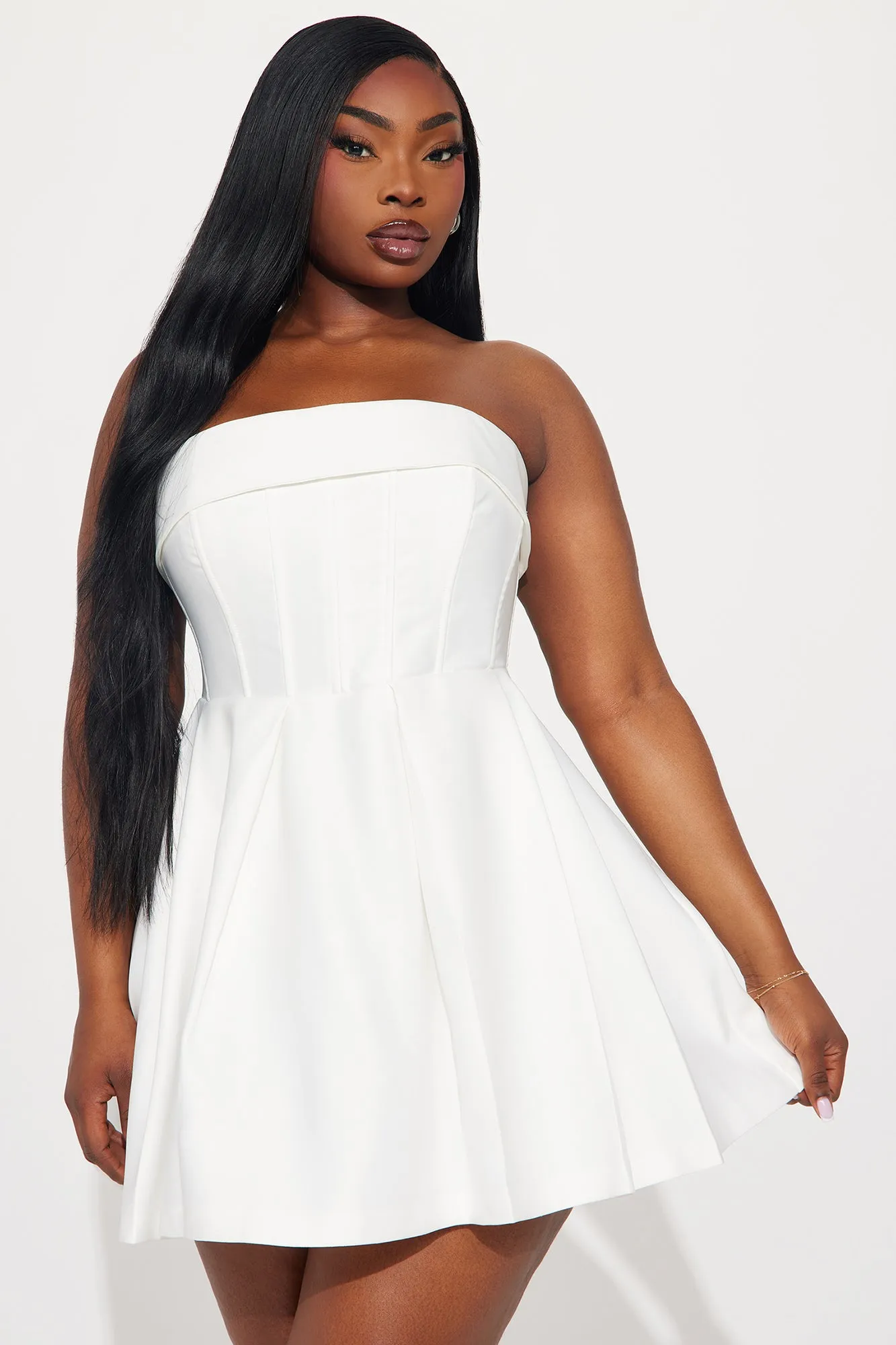 Definitely Darling Mini Dress - White sold by Fashion Nova product image thumbnail 5