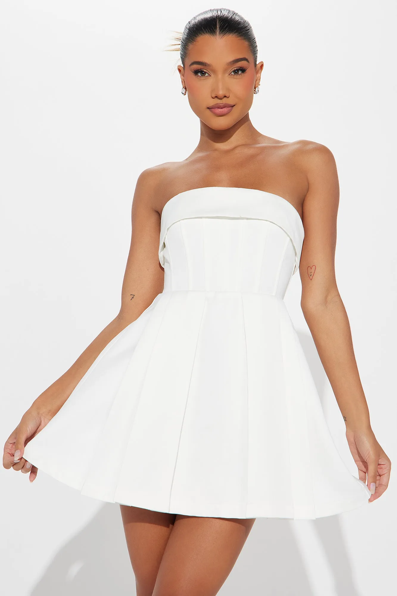 Definitely Darling Mini Dress - White sold by Fashion Nova product image thumbnail 2