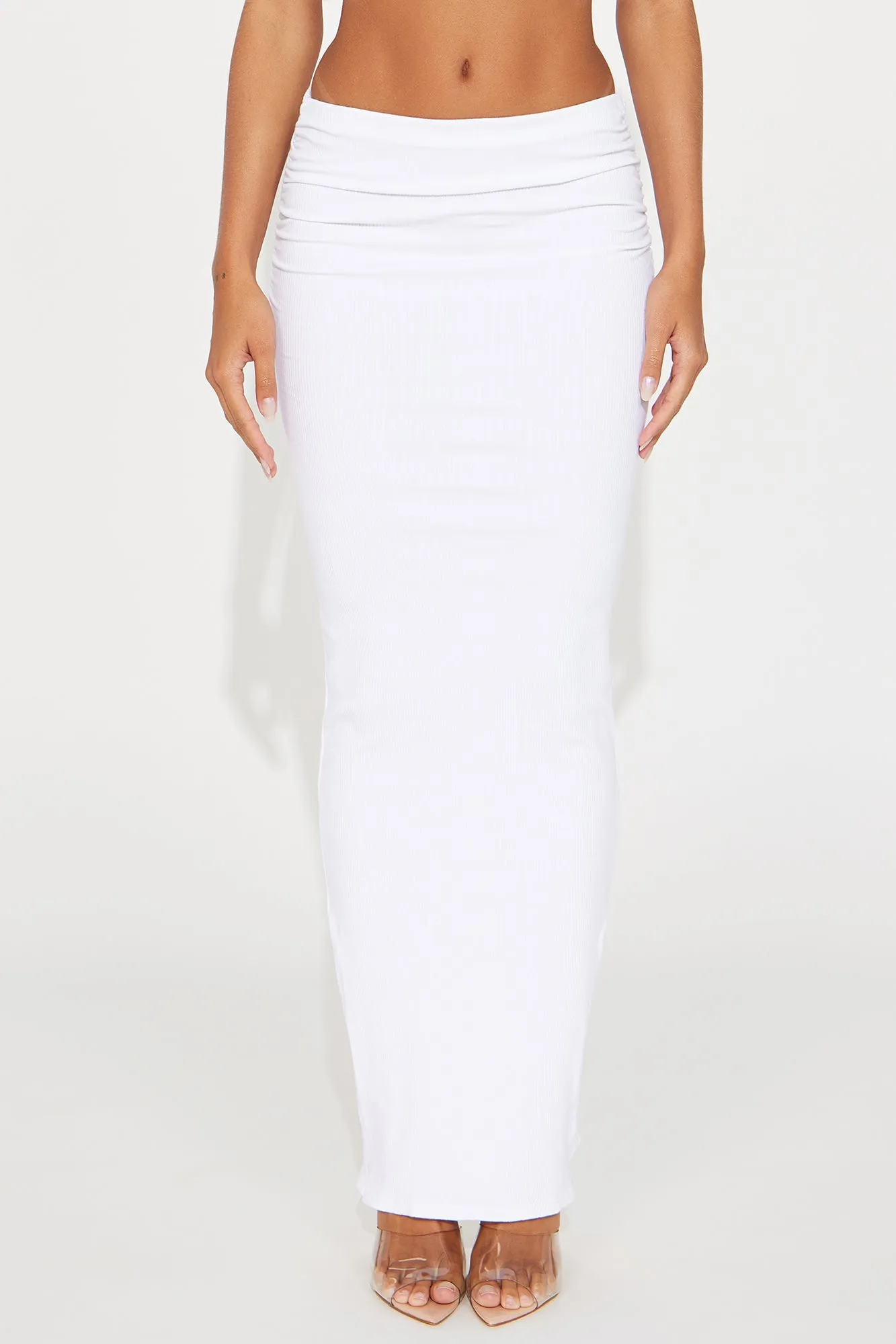 Melissa Snatched Maxi Skirt - White sold by Fashion Nova product image thumbnail 2