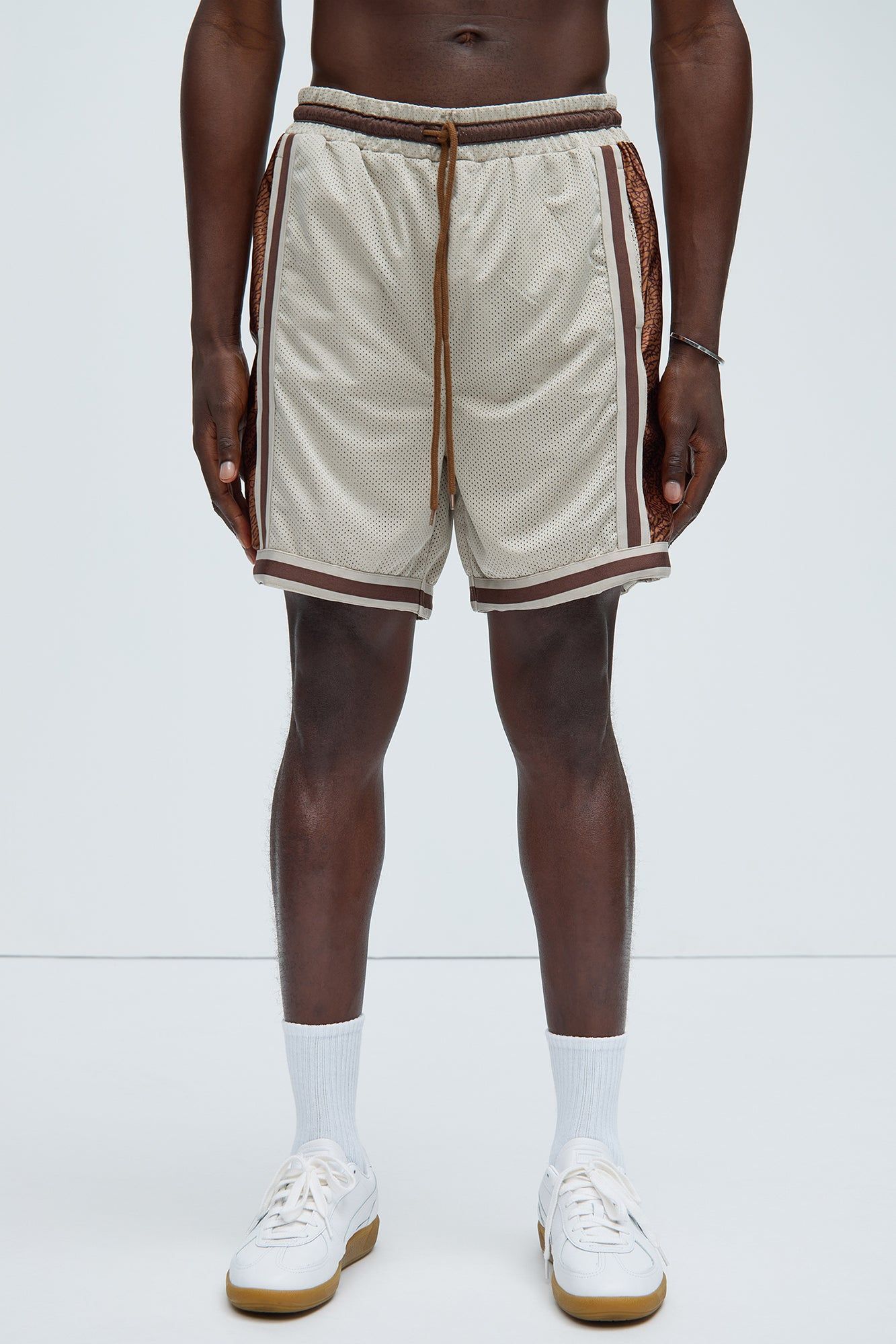 Find Out Mesh Shorts - Sand sold by Fashion Nova product image thumbnail 3