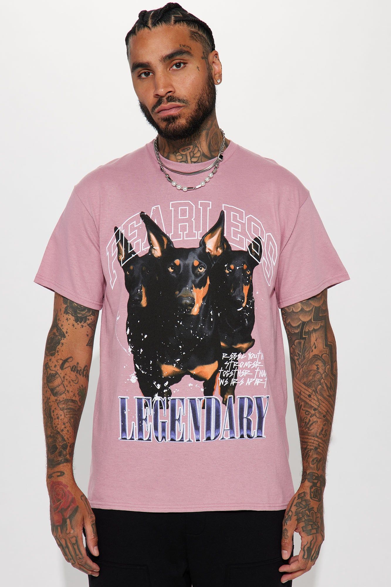 Legendary Squad Short Sleeve Tee - Mauve sold by Fashion Nova