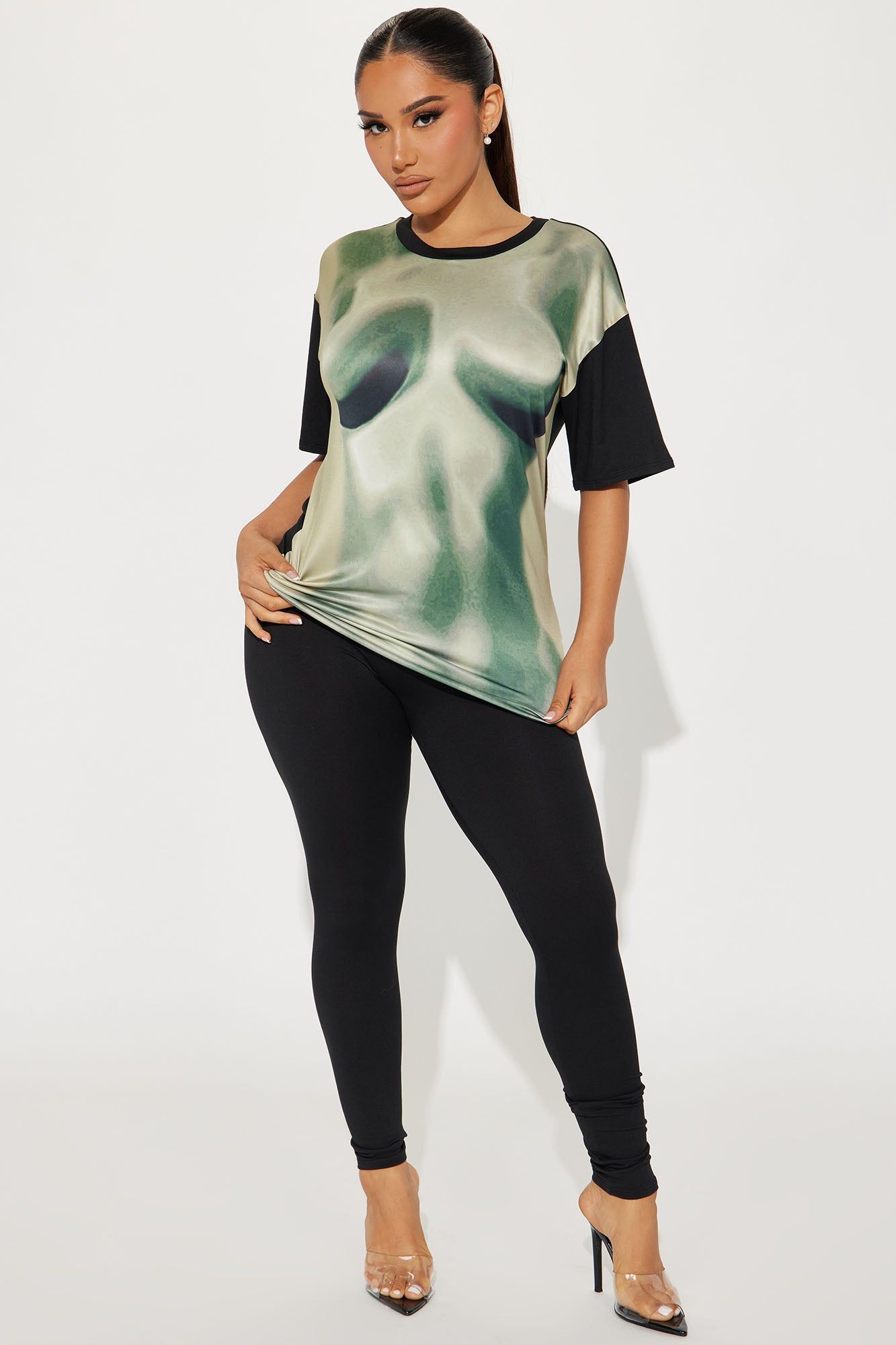 Body Double Legging Set - Black/combo sold by Fashion Nova