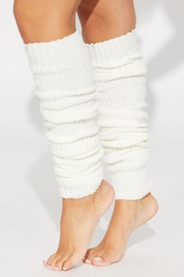 Ballerina Girly Leg Warmers - Ivory sold by Fashion Nova