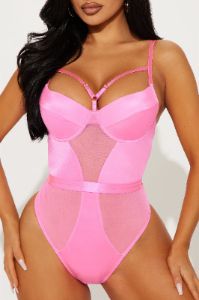 Lustful Desire Bodysuit Teddy - Pink sold by Fashion Nova