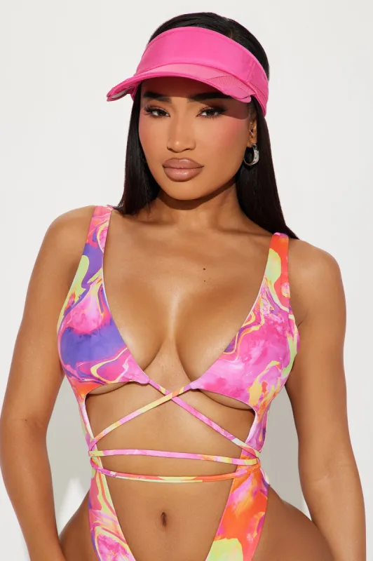 For Your Protection Visor - Pink sold by Fashion Nova