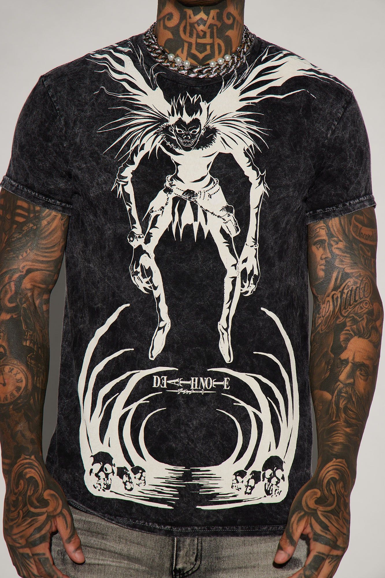 Ryuk Death Note Short Sleeve Tee - Black sold by Fashion Nova product image thumbnail 4
