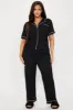 Chill Vibes Only Ribbed PJ Pant Set - Black sold by Fashion Nova