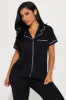 Chill Vibes Only Ribbed PJ Pant Set - Black sold by Fashion Nova