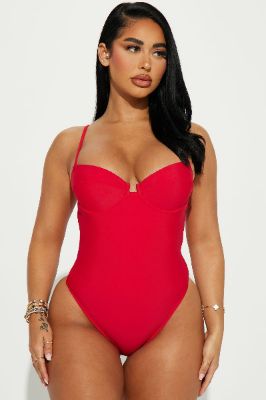 You Feel Like Havana 1 Piece Swimsuit - Red sold by Fashion Nova