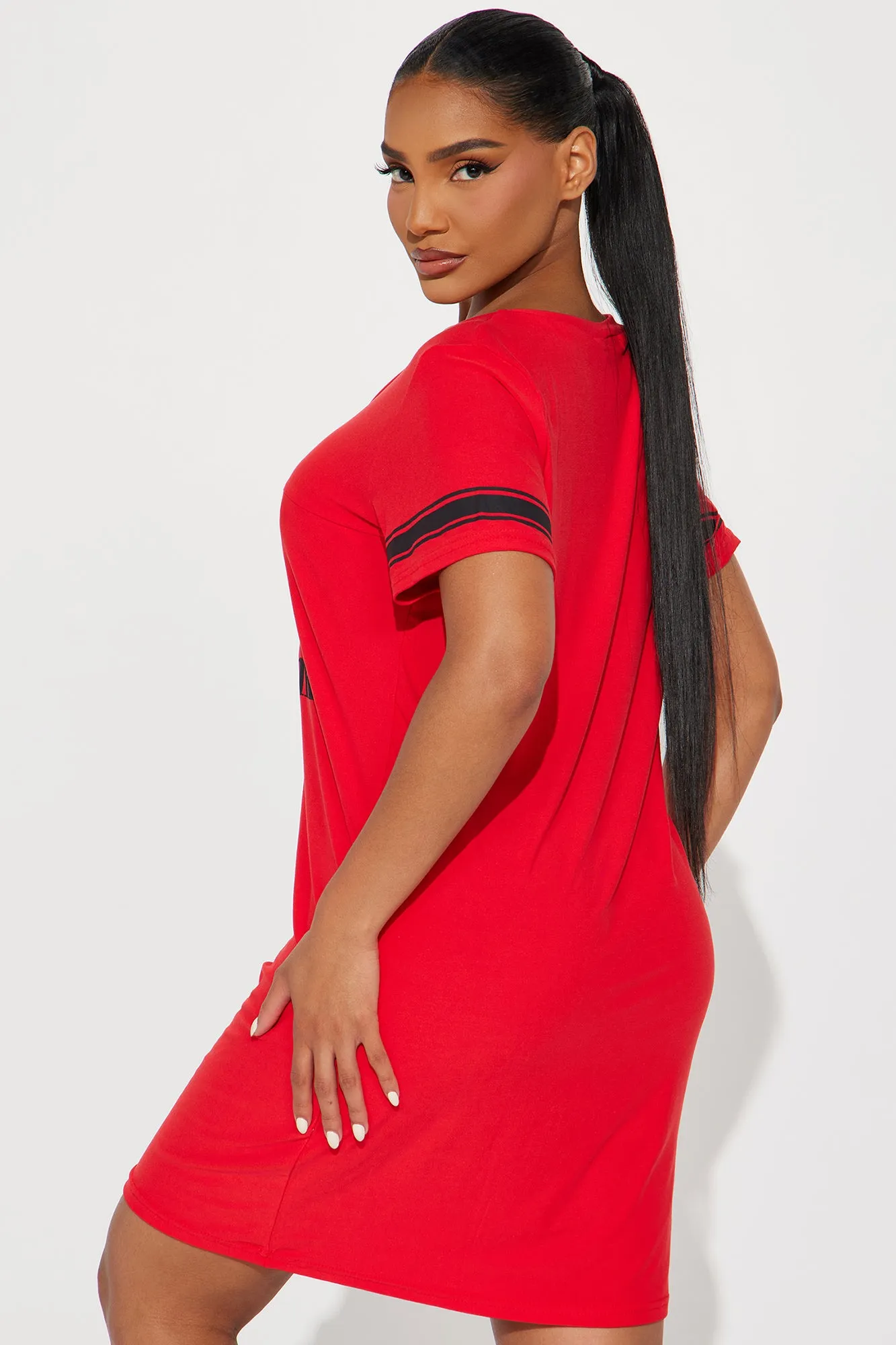 Define Too Drunk PJ Sleep Shirt - Red sold by Fashion Nova product image thumbnail 3