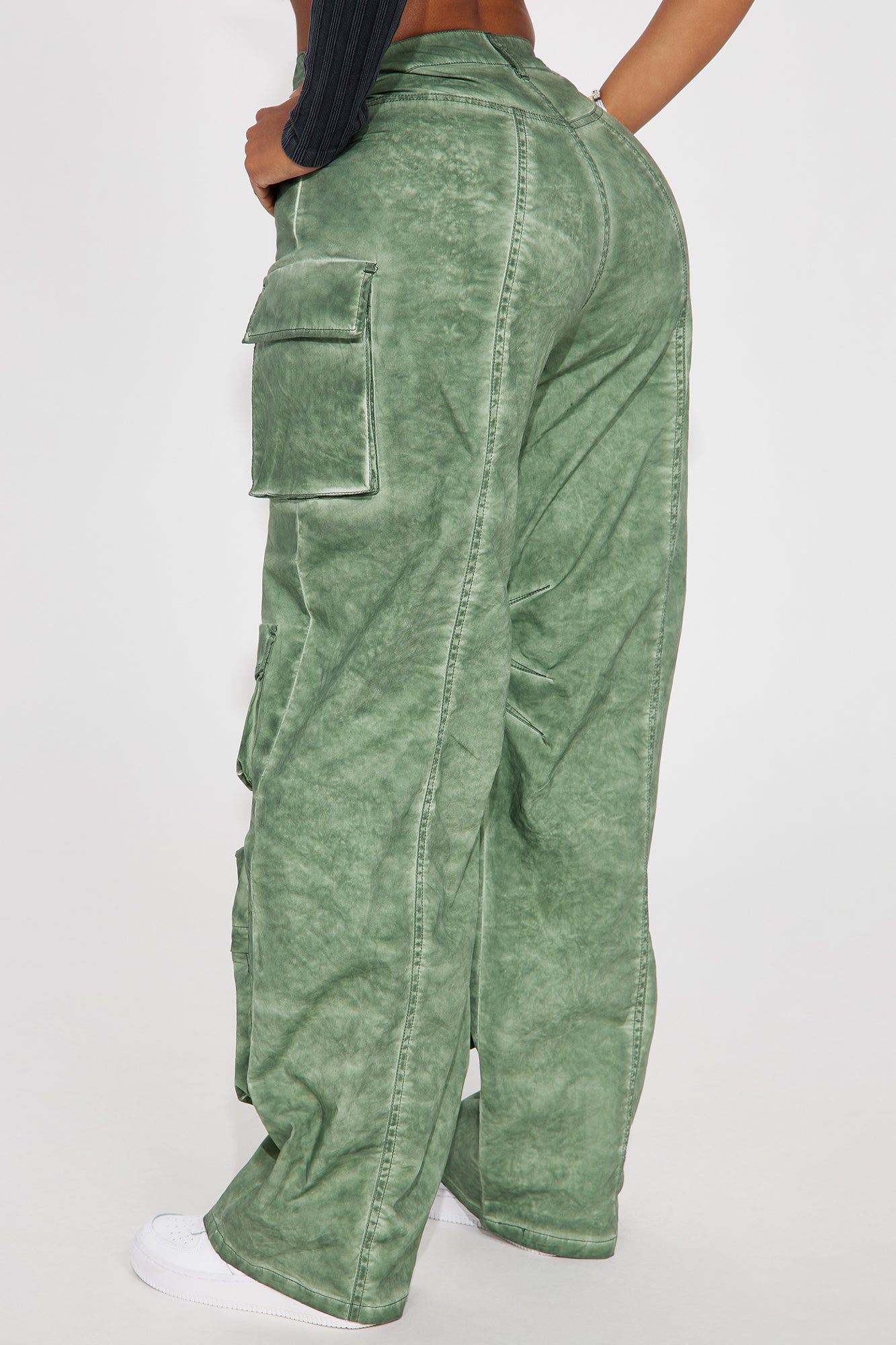 No Clarity Mineral Wash Cargo Pant - Olive sold by Fashion Nova product image thumbnail 3