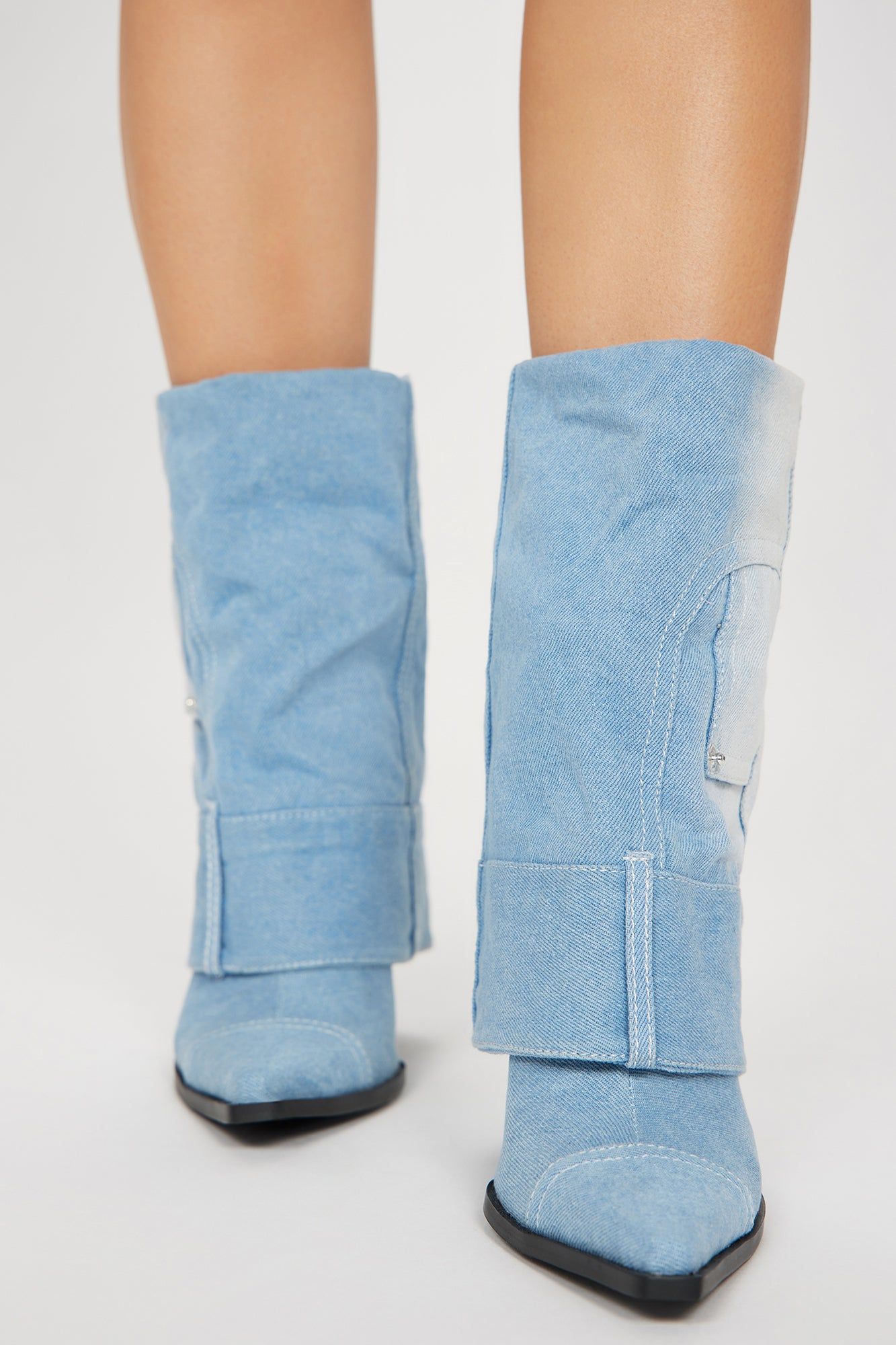 Denim Fever Booties - Denim sold by Fashion Nova product image thumbnail 3