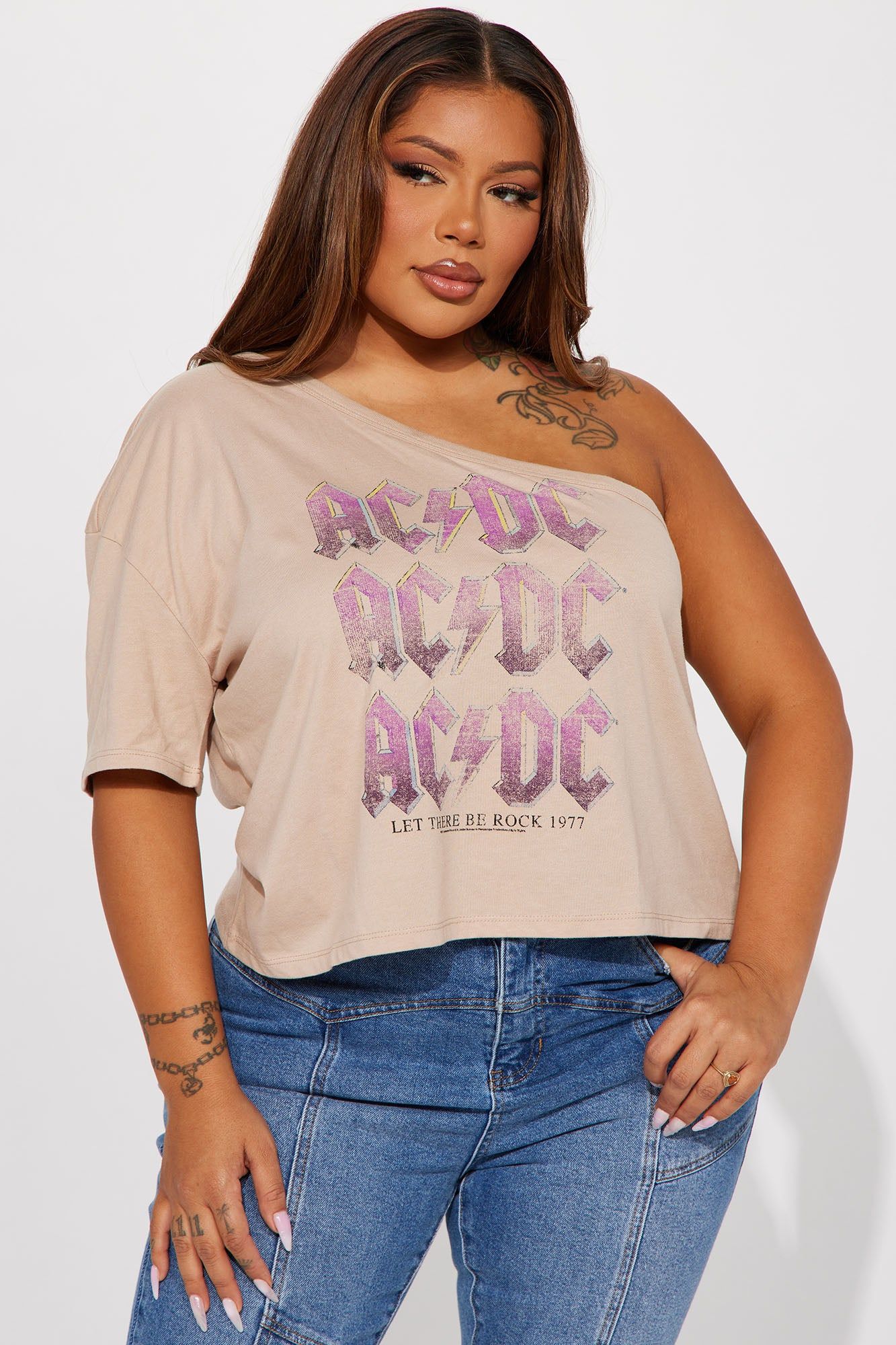 ACDC One Shoulder Top - Taupe sold by Fashion Nova product image thumbnail 5