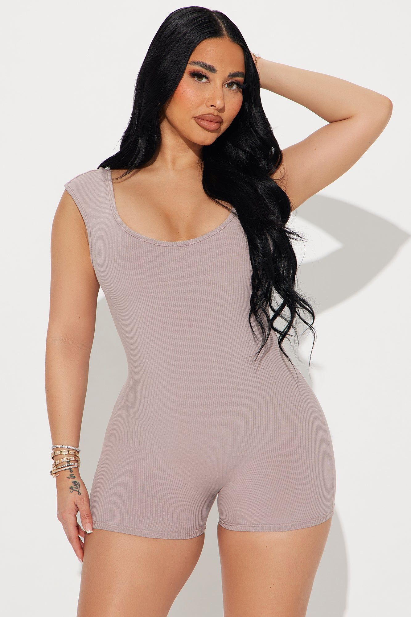 Rachel Snatched Romper - Sand sold by Fashion Nova product image thumbnail 2