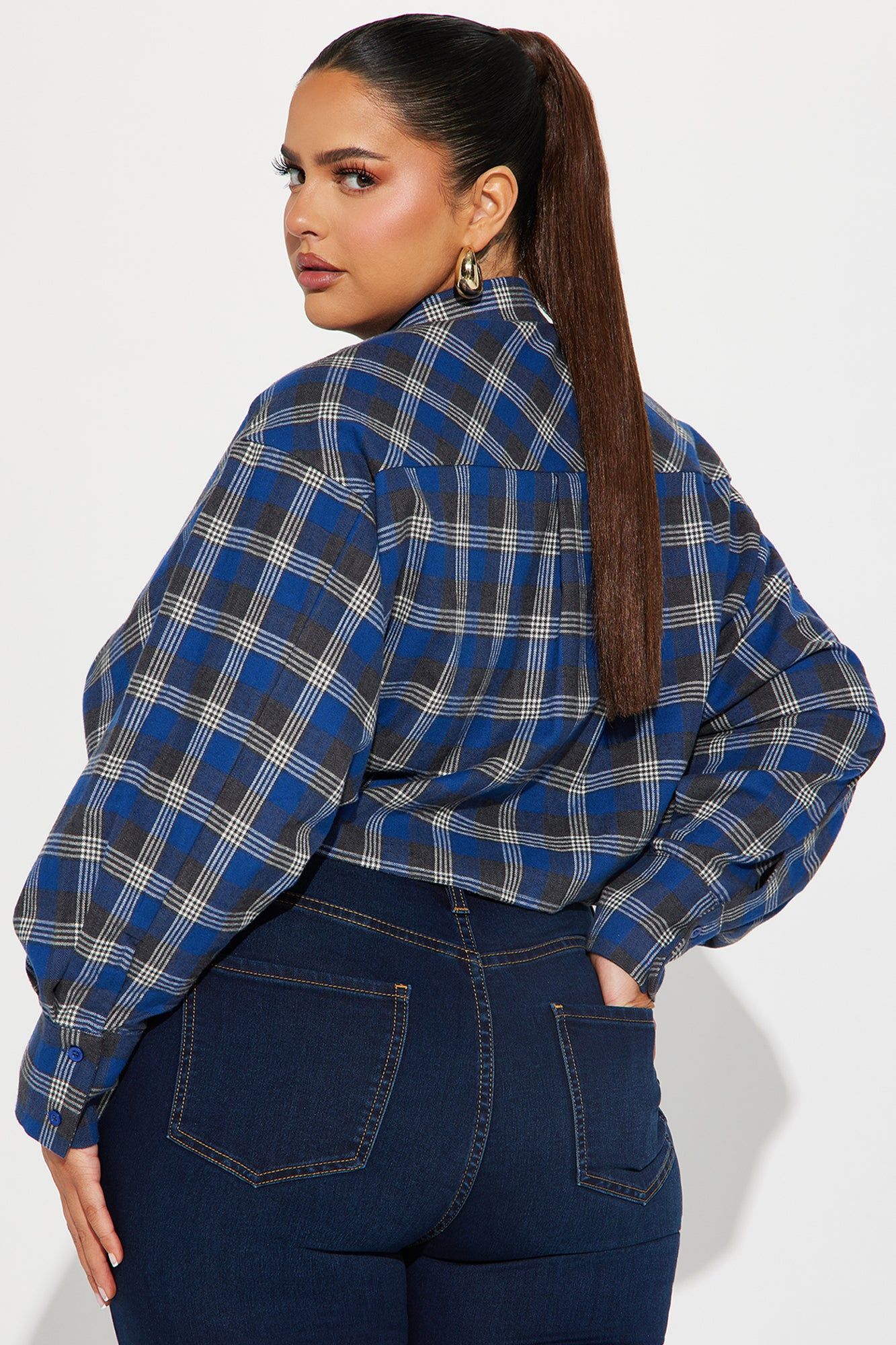 Clarity Mind Plaid Shirt - Blue/combo sold by Fashion Nova product image thumbnail 6