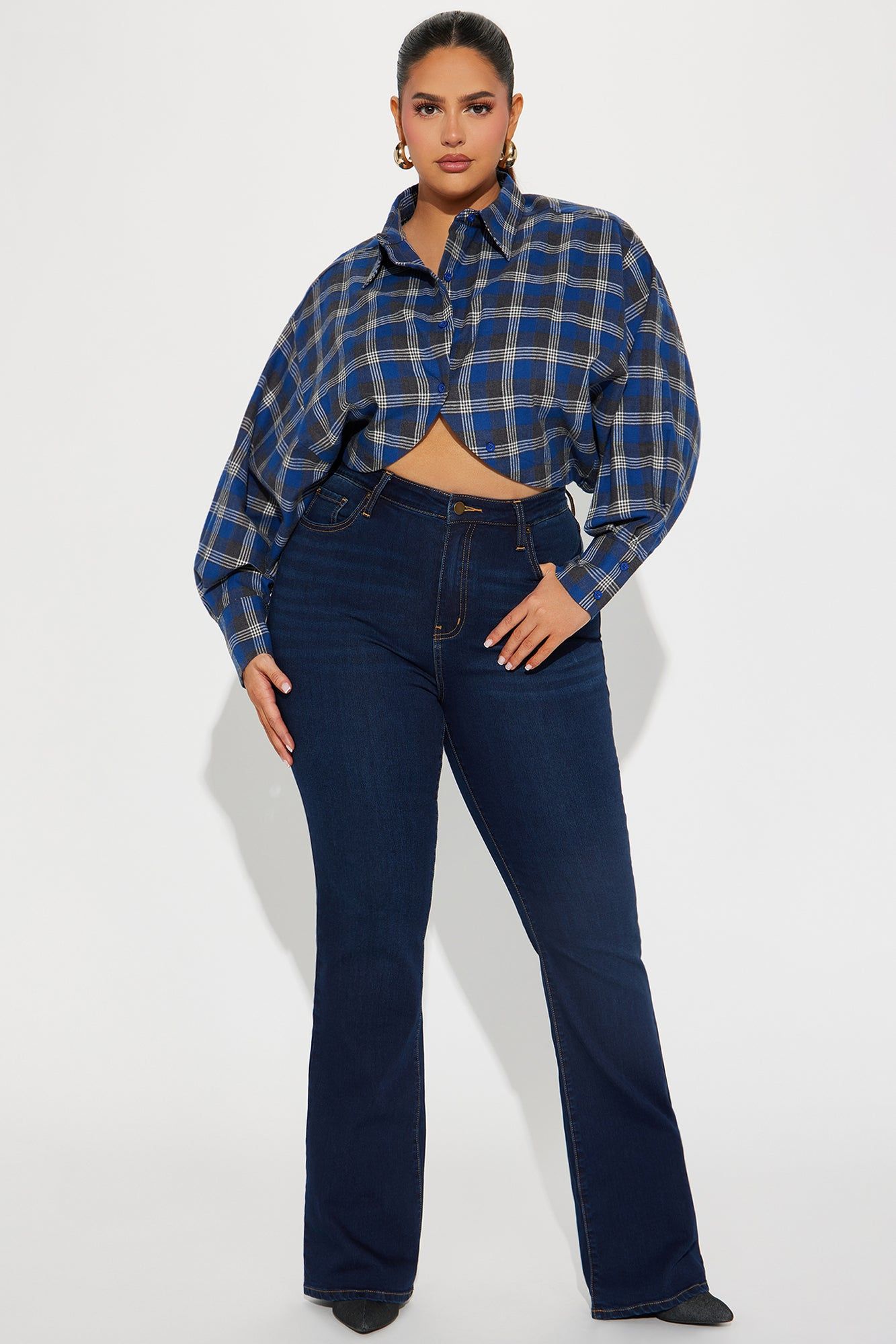 Clarity Mind Plaid Shirt - Blue/combo sold by Fashion Nova product image thumbnail 5