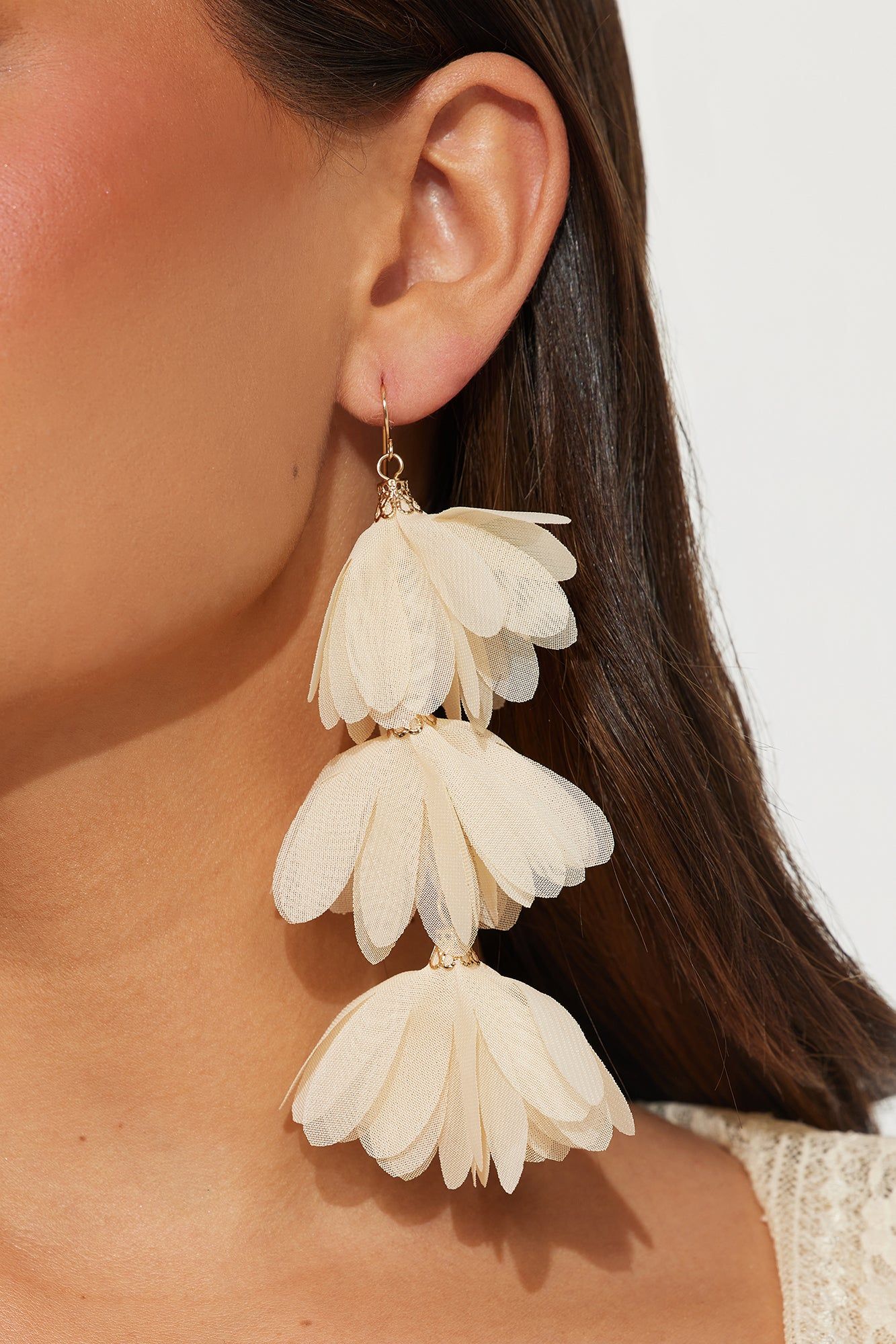 The Time Is Now Earrings - Ivory sold by Fashion Nova