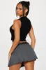 Dua Cropped Sweater Vest - Black sold by Fashion Nova