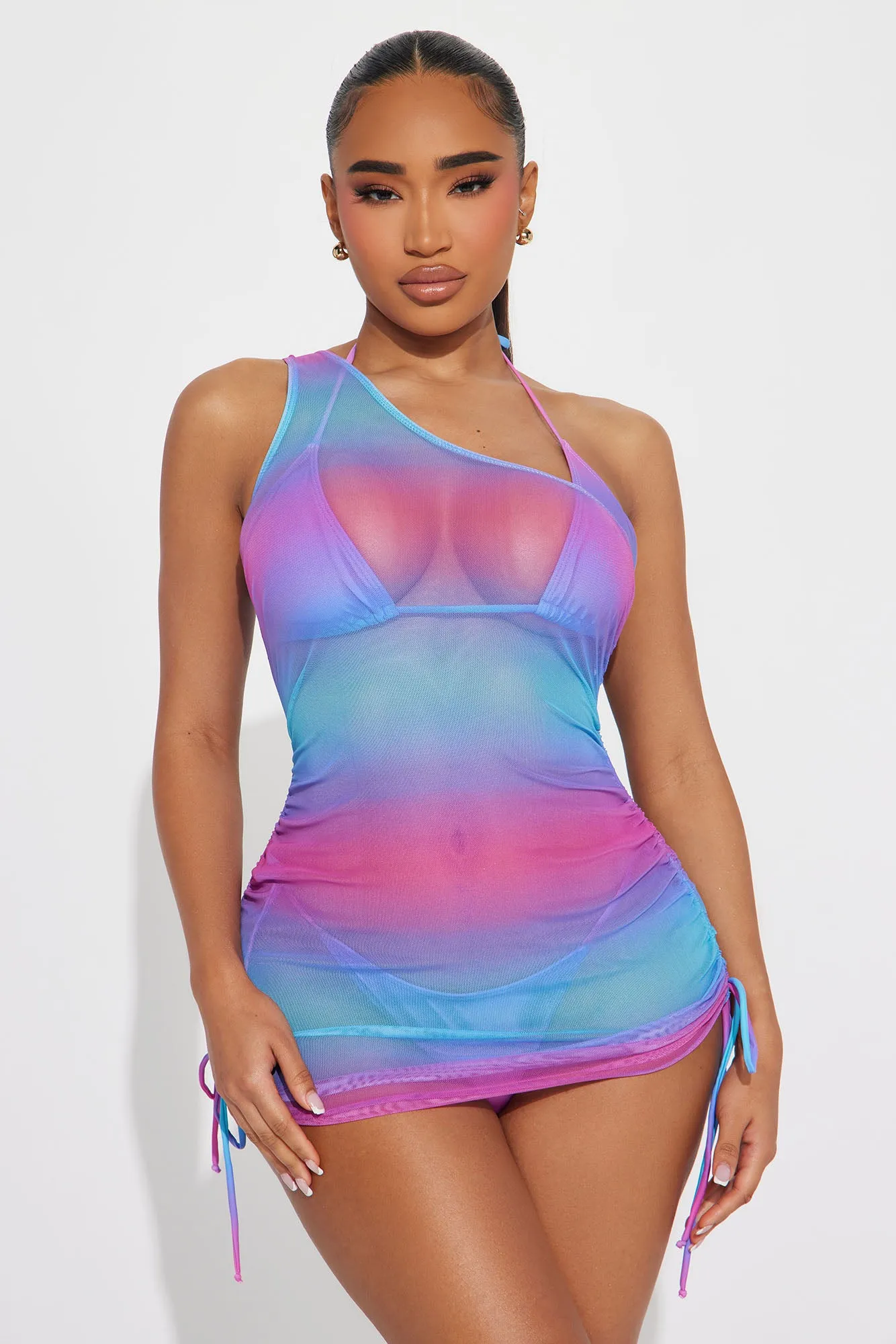 Karena 3 Piece Bikini Set - Purple/combo sold by Fashion Nova