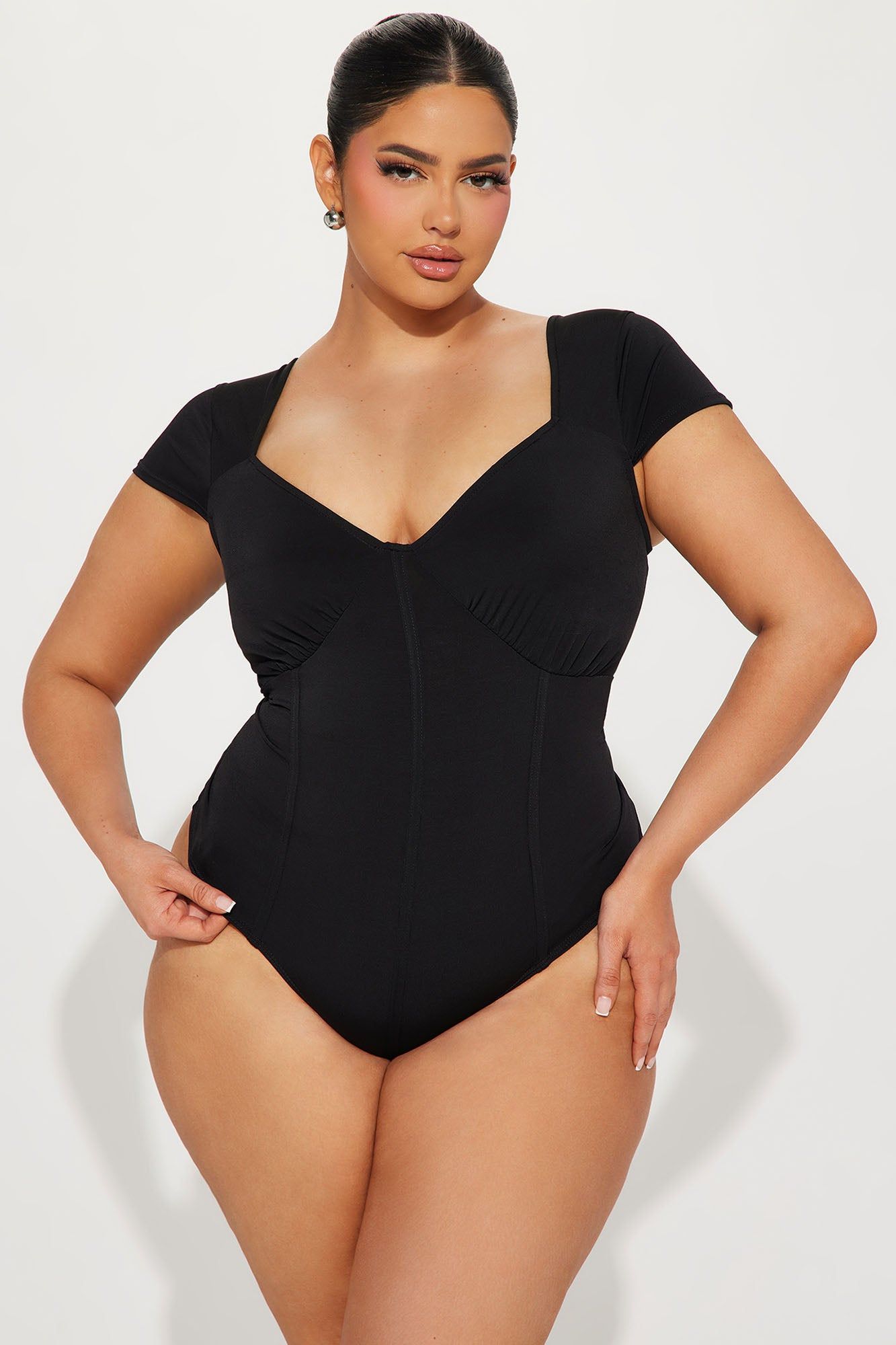 Catching Feelings For You Bodysuit - Black sold by Fashion Nova product image thumbnail 5