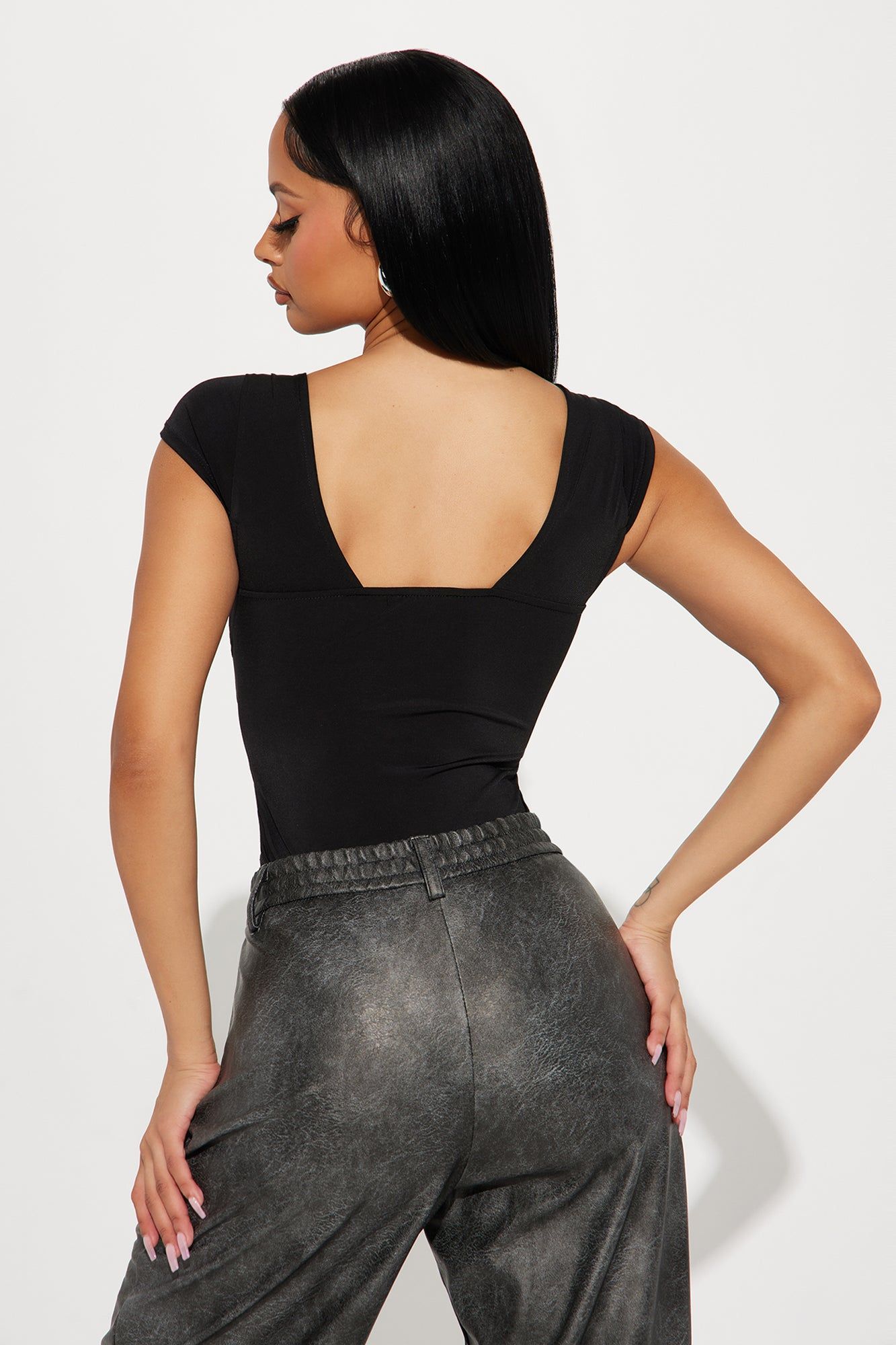 Catching Feelings For You Bodysuit - Black sold by Fashion Nova product image thumbnail 4