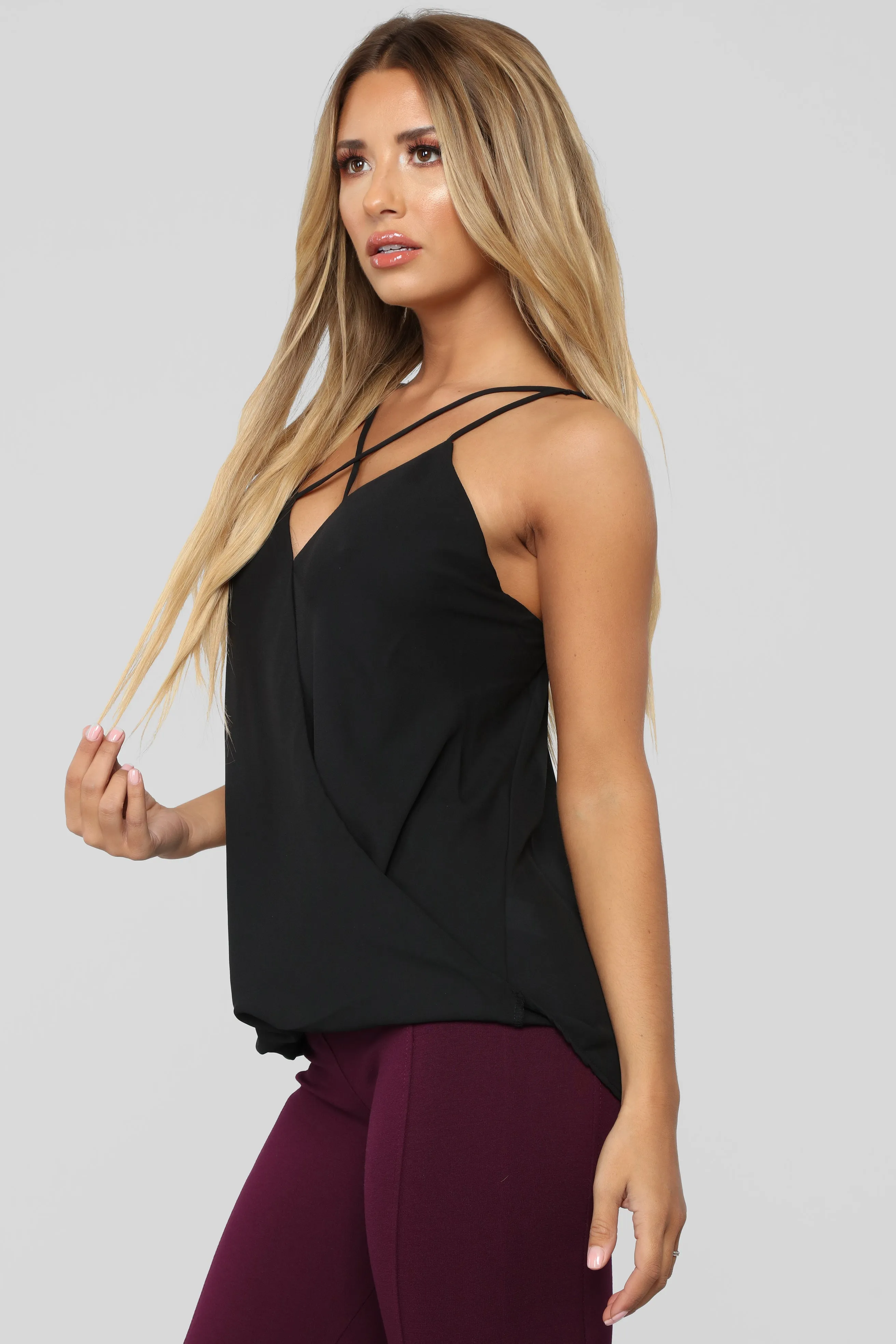 Flaming Sambuca Surplice Top - Black sold by Fashion Nova product image thumbnail 3