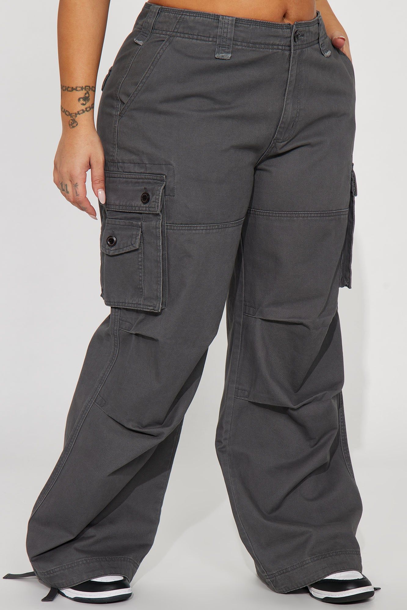 Pull My Strings Cargo Jogger - Charcoal sold by Fashion Nova product image thumbnail 5