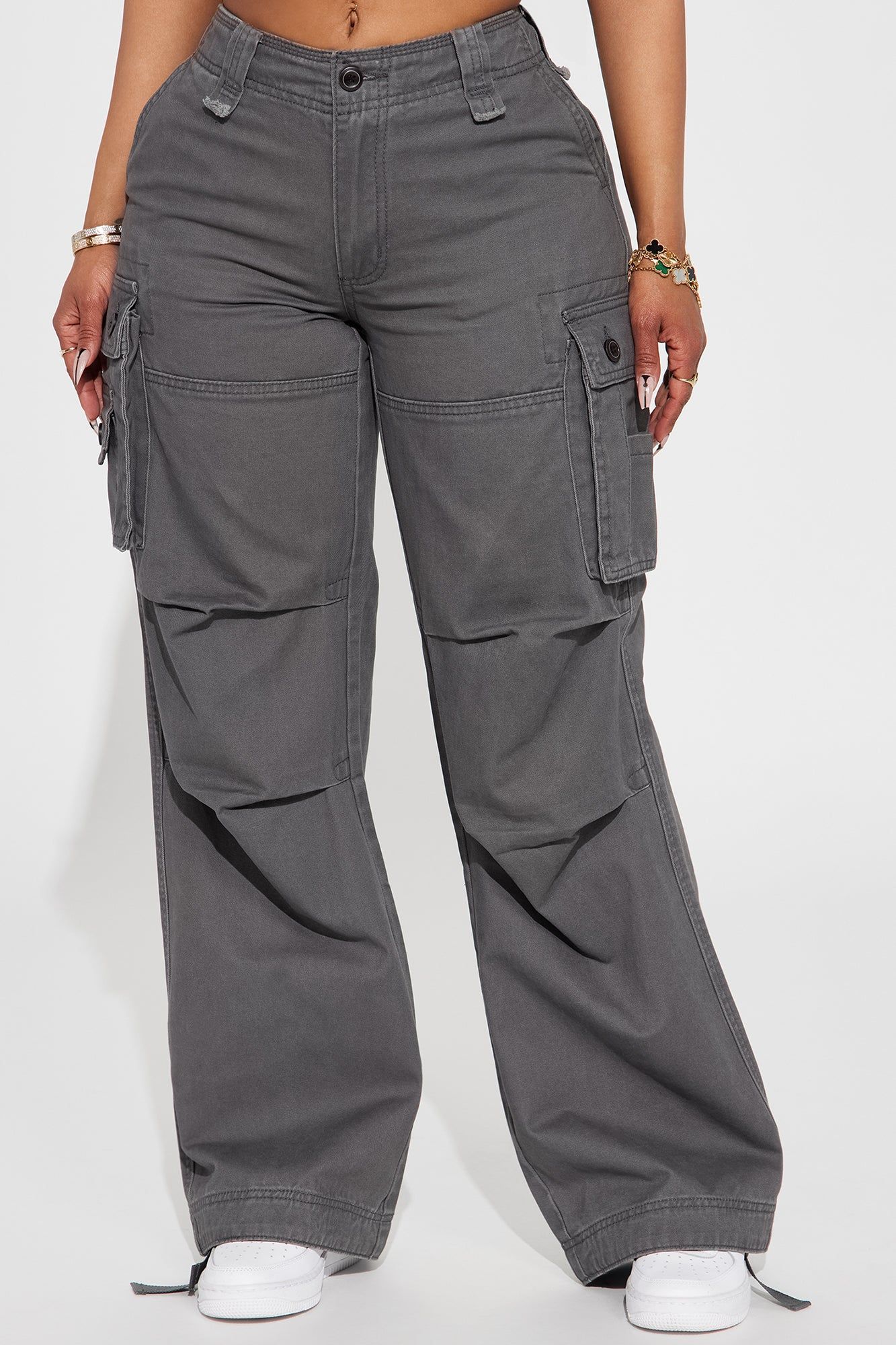 Pull My Strings Cargo Jogger - Charcoal sold by Fashion Nova product image thumbnail 2