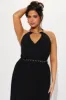 Hanna Pleated Maxi Dress - Black sold by Fashion Nova