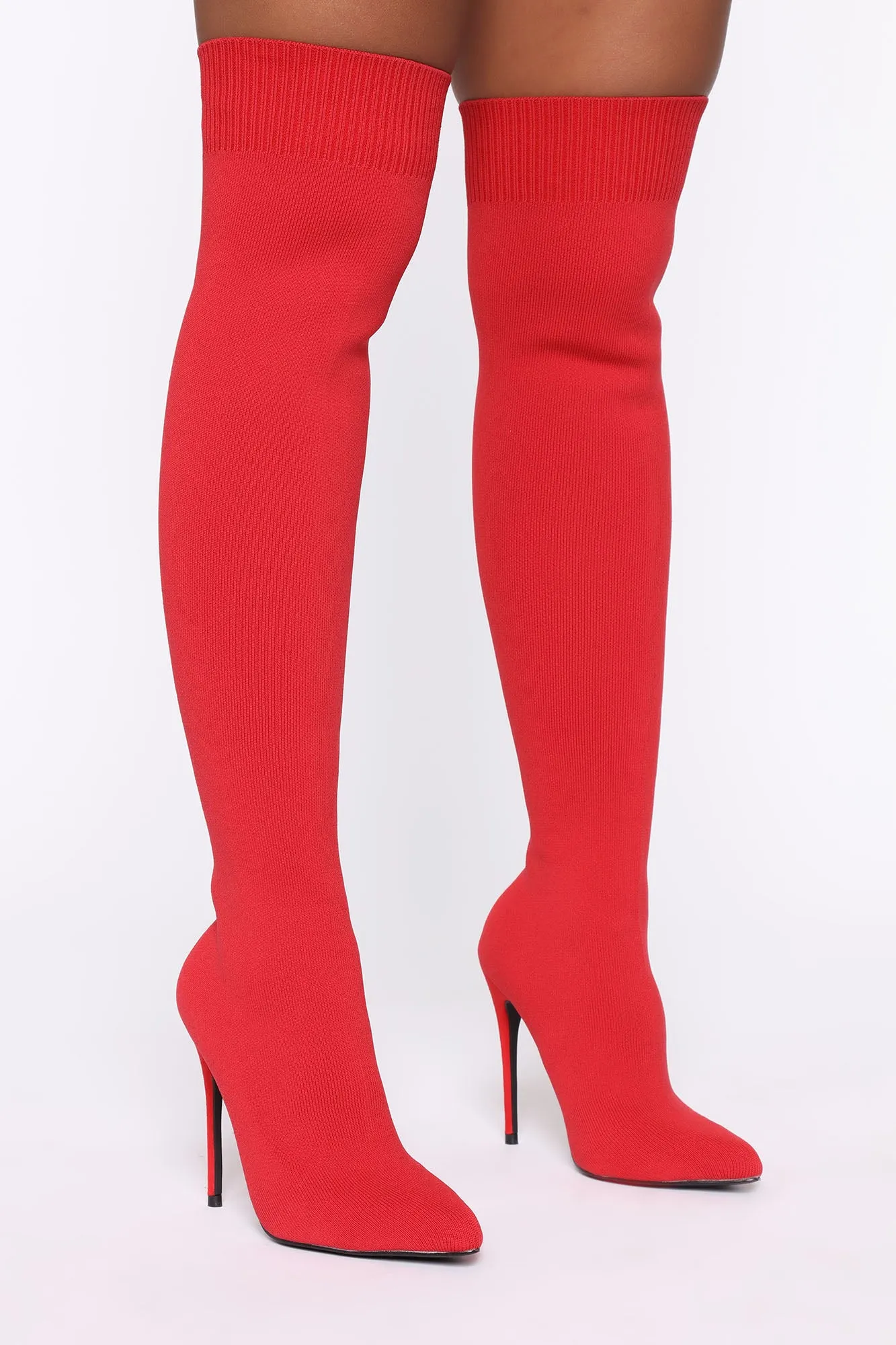 Meant That Heeled Boots - Red sold by Fashion Nova