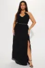 Hanna Pleated Maxi Dress - Black sold by Fashion Nova