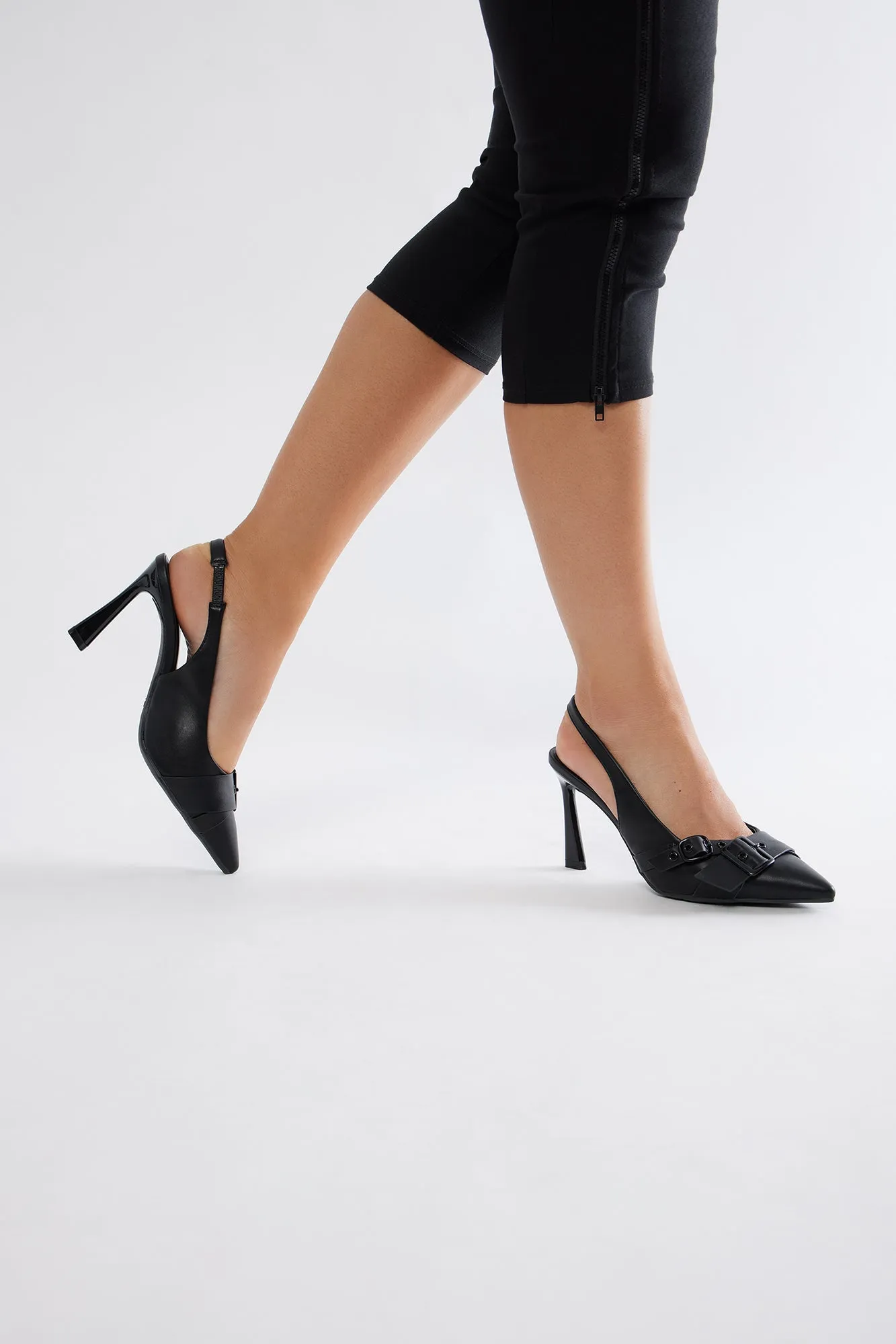 Joseline Slingback Pumps - Black sold by Fashion Nova product image thumbnail 5