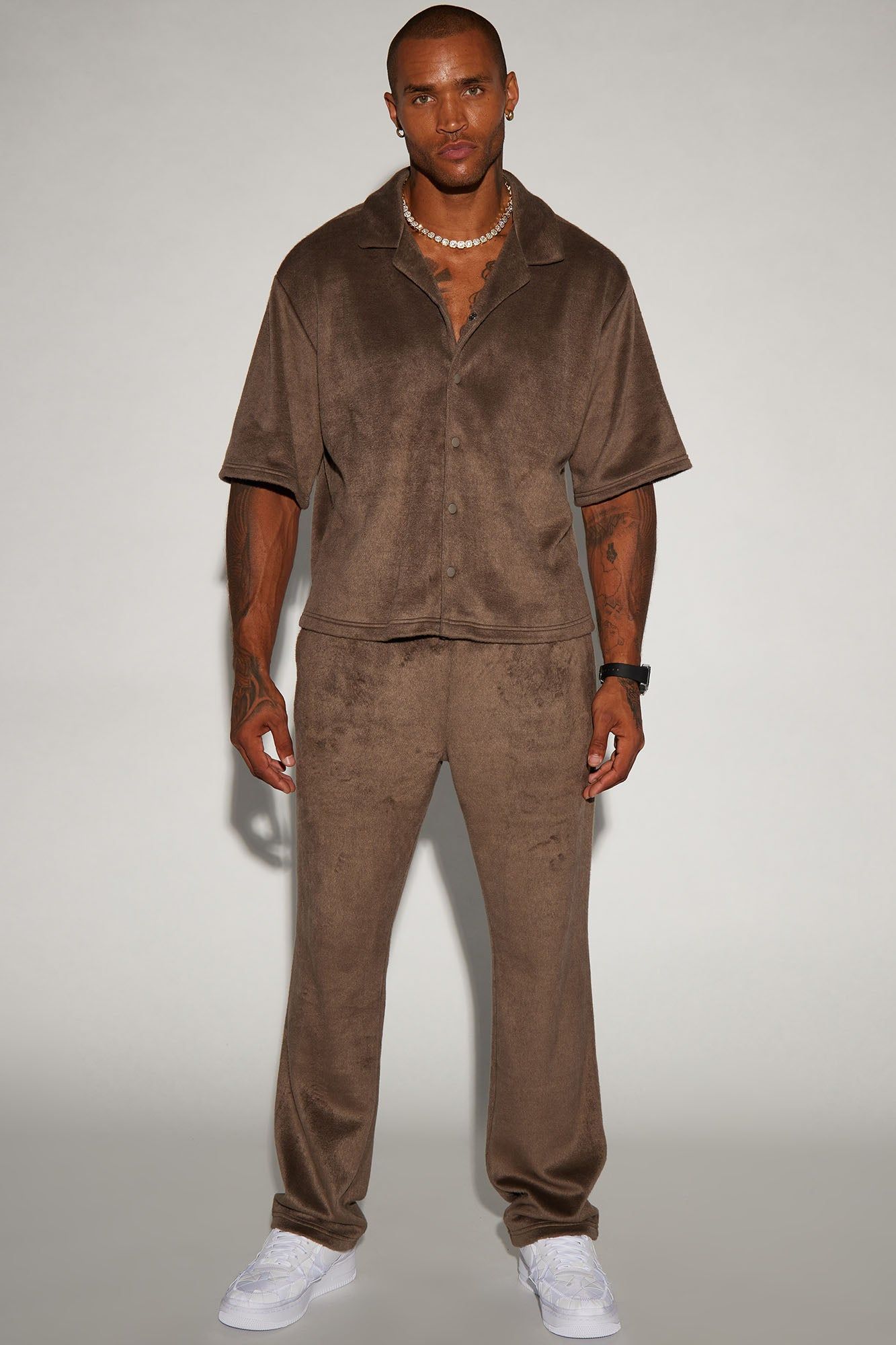 Feel The Mood Button Up Shirt - Brown sold by Fashion Nova product image thumbnail 2