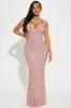 Alora Sequin Maxi Dress - Rose sold by Fashion Nova