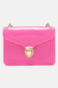 Mini So Jelly Crossbody Handbag - Fuchsia sold by Fashion Nova