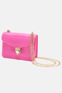 Mini So Jelly Crossbody Handbag - Fuchsia sold by Fashion Nova