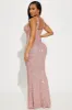 Alora Sequin Maxi Dress - Rose sold by Fashion Nova