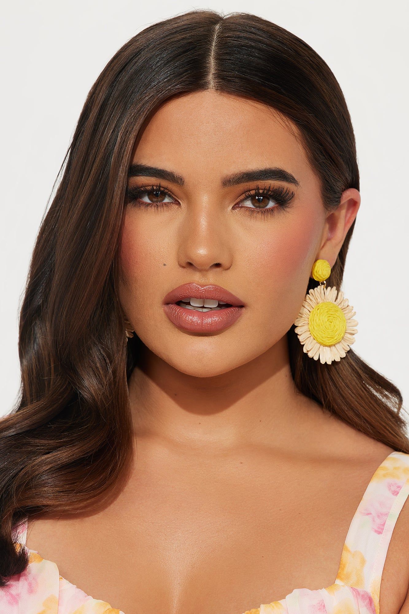 Buy Me Sunflowers Earrings - Tan sold by Fashion Nova product image thumbnail 2